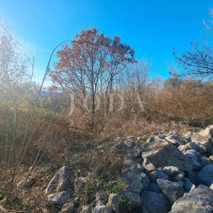 Malinska - okolica - građevinsko zemljište, pogled more!