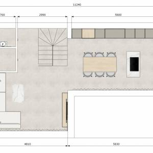 Malinska, okolica - Rustikalna dvojna kuća s bazenom