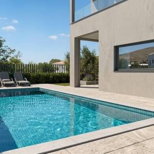 Malinska, okolica - Rustikalna dvojna kuća s bazenom