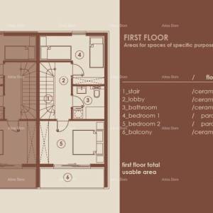 Medulin, Moderni troetažni apartman s pogledom na more, A3