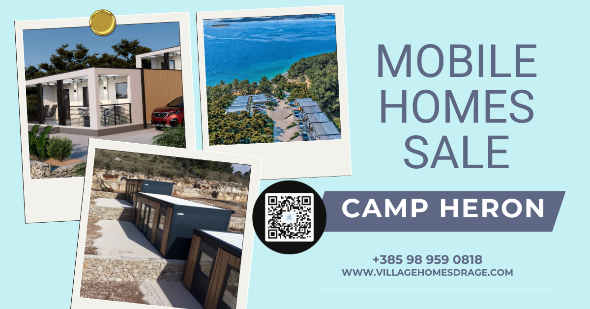 Mobilne kućice na prodaju – Drage, Hrvatska | 160 m od mora | Investic