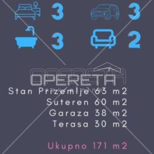 NAJAM, STAN, Trešnjevka, dvoetažni, 4 sobni