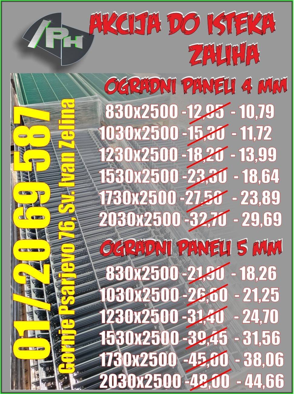 OGRADNI PANELI AKCIJA !!!