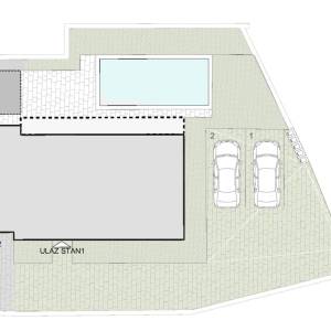 Okolica Malinske - Dvojna kuća s grijanim bazenom