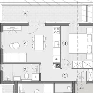 Periferija grada. Prodaja stanova u novom modernom projektu, Pula! A2