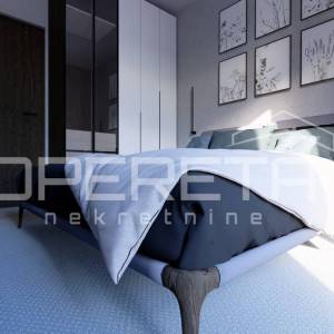 Petrčane – luksuzni trosobni stan s krovnom terasom, 30 m od mora