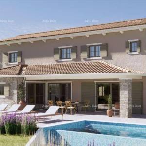 Prodaja- kombinirano zemljište s idejnim projektom  i pogledom na more, Grožnjan!