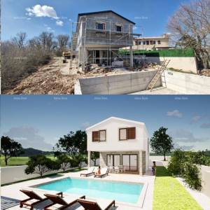 Prodaja moderne kuće s bazenom u mirnom i lijepom istarskom mjestu,  Svetvinčenat!