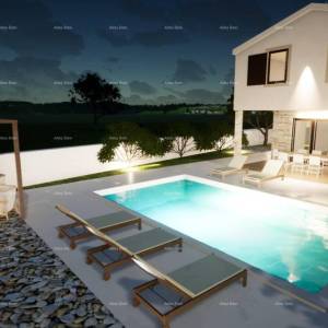 Prodaja moderne kuće s bazenom u mirnom i lijepom istarskom mjestu,  Svetvinčenat!