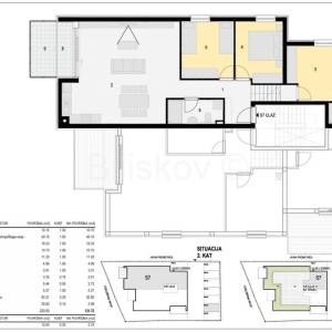 Prodaja, Pag, Mandre, novogradnja, 4S, 1. red do mora, parking