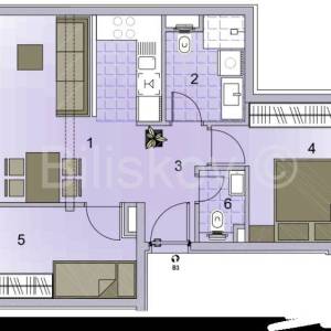 Prodaja,moderan dvosoban stan u novogradnji,Trogir