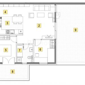 Prodaja,Veliko Polje,novogradnja trosoban stan 83,28m2 na 3 katu,lift
