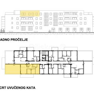 Prodaja,Veliko Polje,novogradnja četverosobni stan 85.61m2,lift,terasa