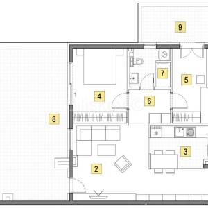 Prodaja,Veliko Polje,novogradnja trosoban stan 83,28m2 na 3 katu,lift