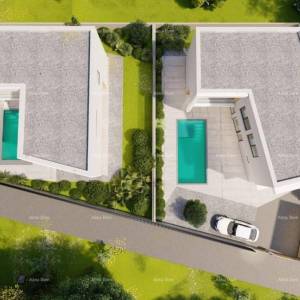 Prodaje se kuća u fazi izgradnje, sa bazenom i pogledom na more u Pomeru