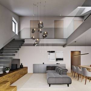 RIJEKA, TRSAT - NOVOGRADNJA 3S + DB, dvoetažni stan