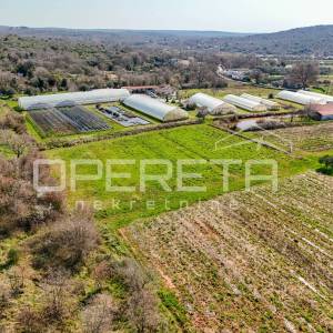 Rovinj, poljoprivredno imanje s plastenicima, gospodrskim zgradama i smještajem