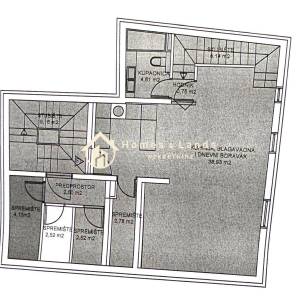 Sesvete,centar,3-Ssoban dvoetažni stan 92m2(S1G4) s vrtom i parkingom