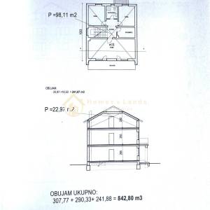 Sesvete,Lužan,kuća 3-katnica nedovršena 163m2 s garažom i okućnicom