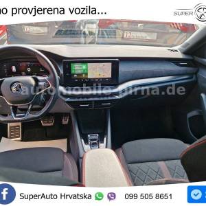 Škoda Octavia Combi RS 2.0 TDI DSG 200 KS, LED+KAM+4xGR SJED+PANO+VIRT