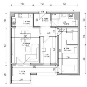 Sloboština, 3S stan s loggiom, parkirno mjesto, useljiv od 01.06.2026.