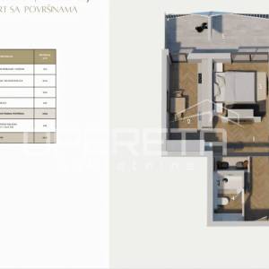 Split | Atraktivan jednosoban stan s pogledom, velikim balkonom i parkingom – od