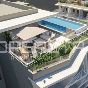 Split, Duilovo, rezidencijalni penthouse, privatni bazen, vrt, 300 m² vanjskih p