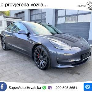 Tesla Model 3 Performance 82 kWh AWD 513 KS, ACC+LED+KAM+4xGR SJED+PANO+ASIST