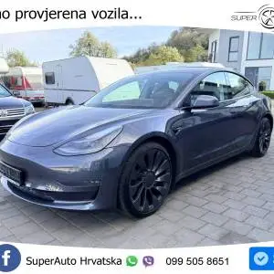 Tesla Model 3 Performance 82 kWh AWD 513 KS, ACC+LED+KAM+4xGR SJED+PANO+ASIST