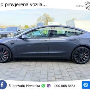 Tesla Model 3 Performance 82 kWh AWD 513 KS, ACC+LED+KAM+4xGR SJED+PANO+ASIST