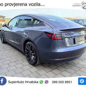 Tesla Model 3 Performance 82 kWh AWD 513 KS, ACC+LED+KAM+4xGR SJED+PANO+ASIST