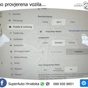 Tesla Model S Plaid 1020 KS, PANO+ZRAČ+KAM+GR SJED+ACC+KEY+VIRT+LANE