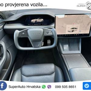Tesla Model S Plaid 1020 KS, PANO+ZRAČ+KAM+GR SJED+ACC+KEY+VIRT+LANE