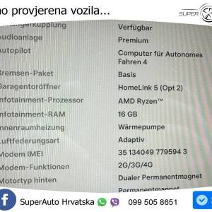 Tesla Model S Plaid 1020 KS, PANO+ZRAČ+KAM+GR SJED+ACC+KEY+VIRT+LANE