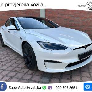 Tesla Model S Plaid 1020 KS, PANO+ZRAČ+KAM+GR SJED+ACC+KEY+VIRT+LANE