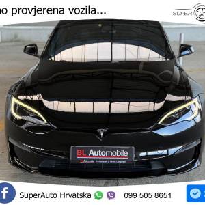 Tesla Model S Plaid 1020 KS, PANO+ZRAČ+360°+GR SJED+ACC+KEY+VIRT+LANE