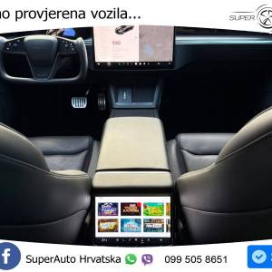 Tesla Model S Plaid 1020 KS, PANO+ZRAČ+360°+GR SJED+ACC+KEY+VIRT+LANE