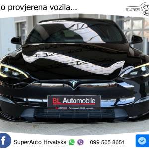 Tesla Model S Plaid 1020 KS, PANO+ZRAČ+360°+GR SJED+ACC+KEY+VIRT+LANE