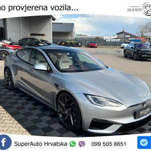 Tesla Model S Plaid 1020 KS, PANO+ZRAČ+KAM+GR SJED+ACC+KEY+VIRT+LANE
