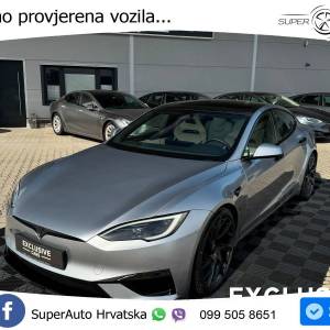 Tesla Model S Plaid 1020 KS, PANO+ZRAČ+KAM+GR SJED+ACC+KEY+VIRT+LANE