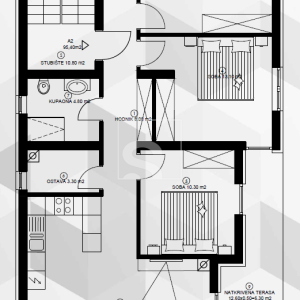 Trosoban stan, novogradnja, Pješčana uvala - pogled na more, 400m od plaže