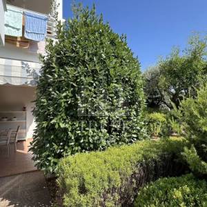 Umag, prva linija do mora, prizemni stan s vrtom i garažom