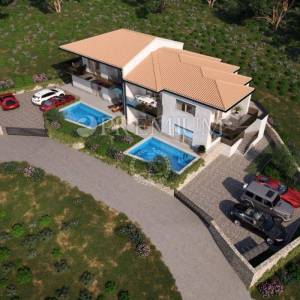 Vrbnik, aparman s bazenom i pogledom na more, novogradnja!