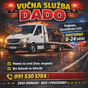 Vučna služba DADO asistencija. pomoć na cesti 0-24