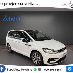 VW Touran 2.0 TDI DSG Highline 150 KS, LED+ACC+VIRT+4xGR SJED+KAM+PARK