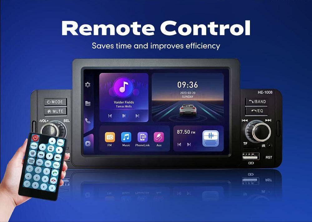 1Din Touch Screen Mirror link USB FM Bluetooth Auto radio
