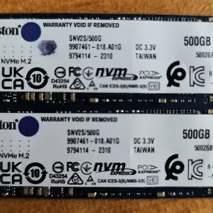 2 x 500gb SSD2 PCIe Gen.4 NVMe M.2 Kingston
