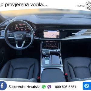 Audi Q8 50 TDI quattro Aut. S line 286 KS, PANO+ZRAČ+360+GR SJED+ACC+KEY+LANE