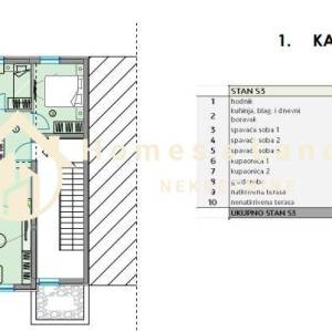 Bibinje,4-soban stan(S3Z1),1.kat,110m2 s velikom terasom i Parkingom