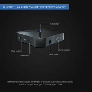Bluetooth HiFi Audio Transmitter Receiver + kablovi